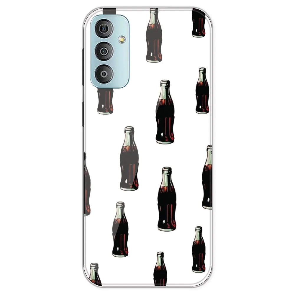 Soft Drink - Clear Printed Silicone Case For Samsung Galaxy F23