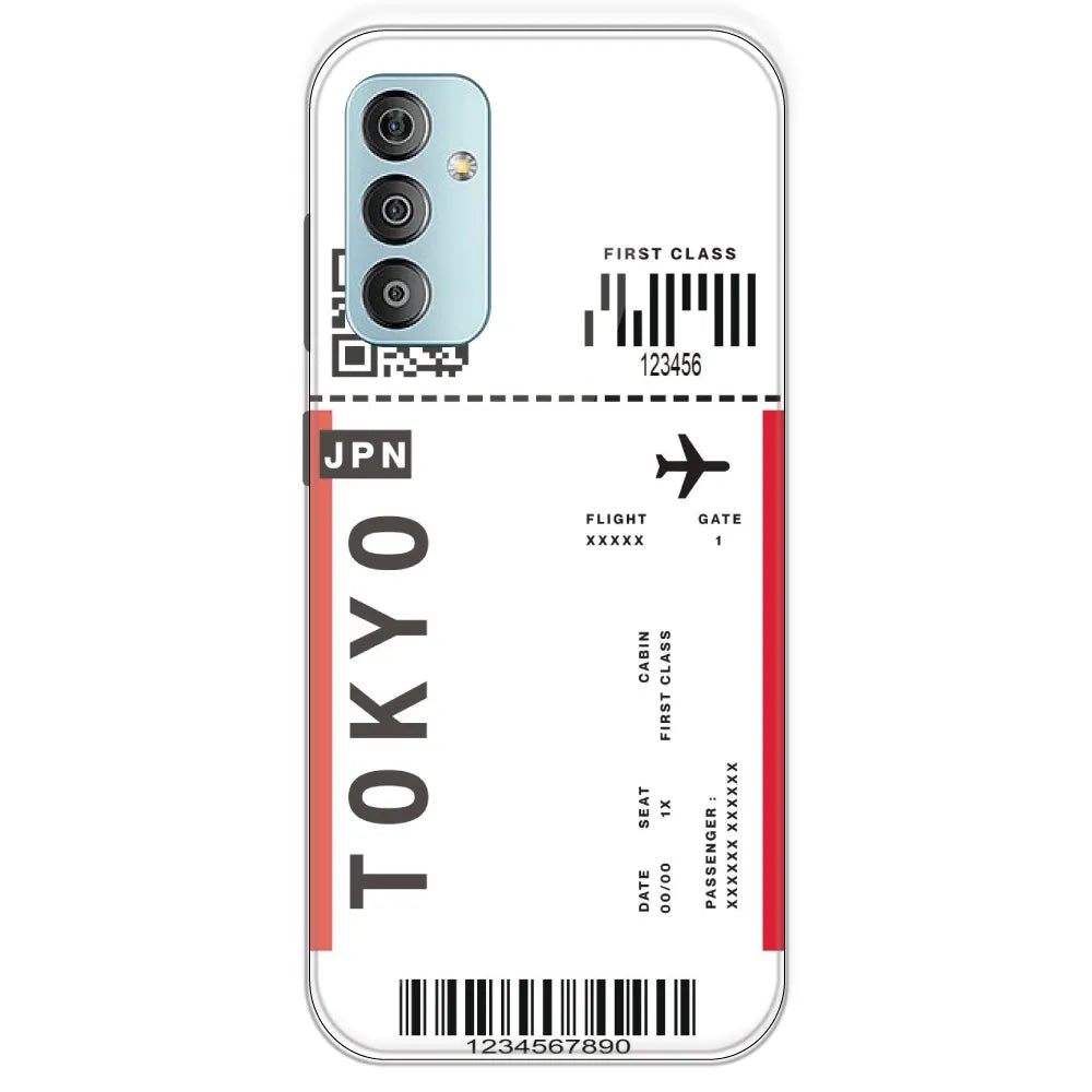 Tokyo Ticket - Clear Printed Silicone Case For Samsung Galaxy F23