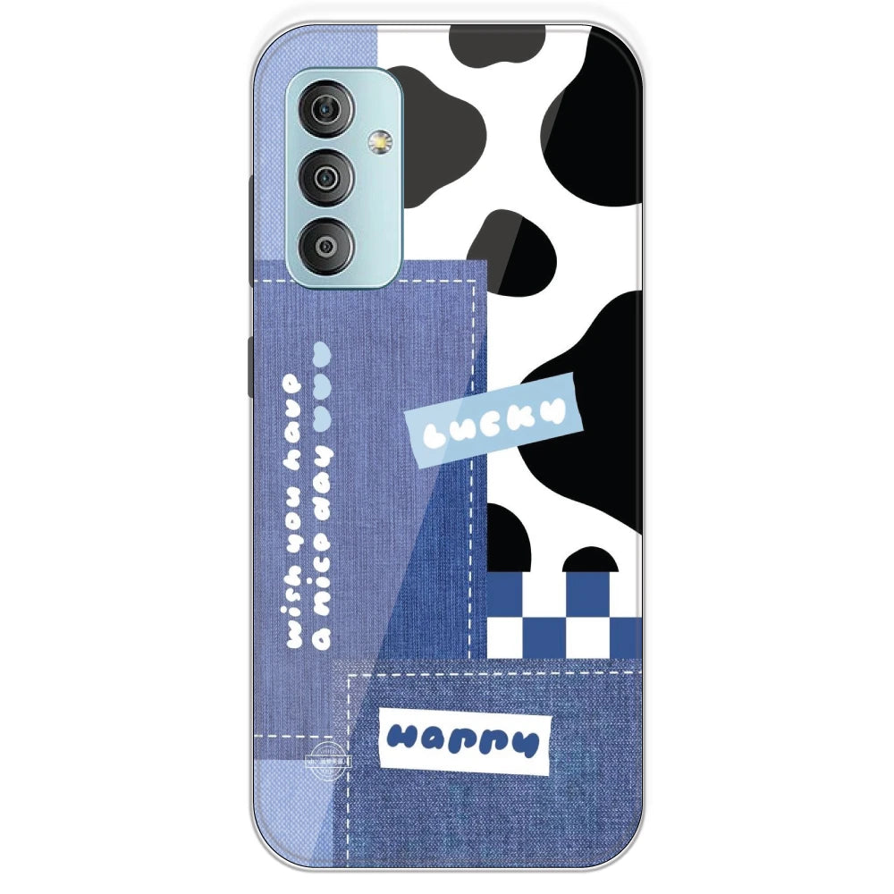Cow Print Collage - Printed Silicone Case For Samsung Galaxy F23
