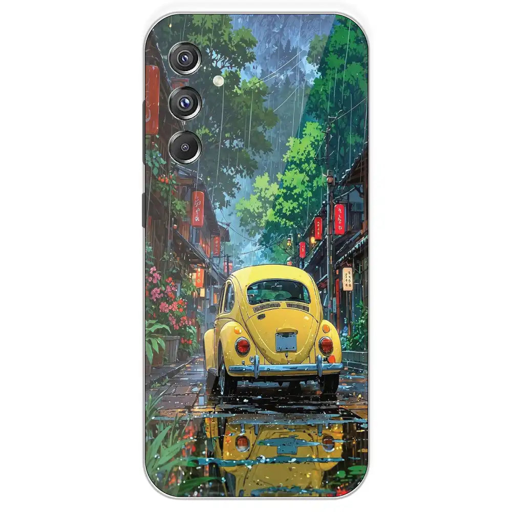 Yellow Bettle - Printed Silicone Case For Samsung Galaxy F34