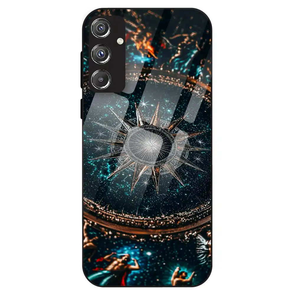 Celestial Star Compass - Glass Case For Samsung Galaxy F34