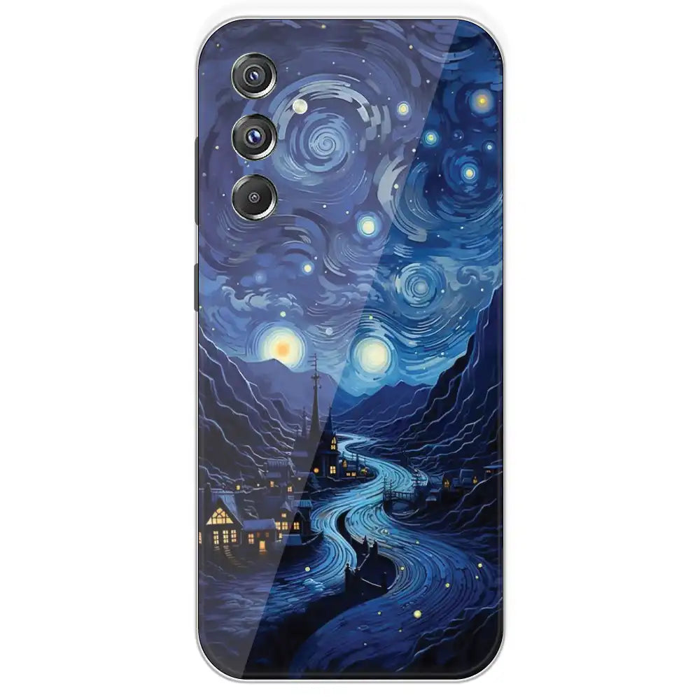 The Starry Night - Printed Silicone Case For Samsung Galaxy F34