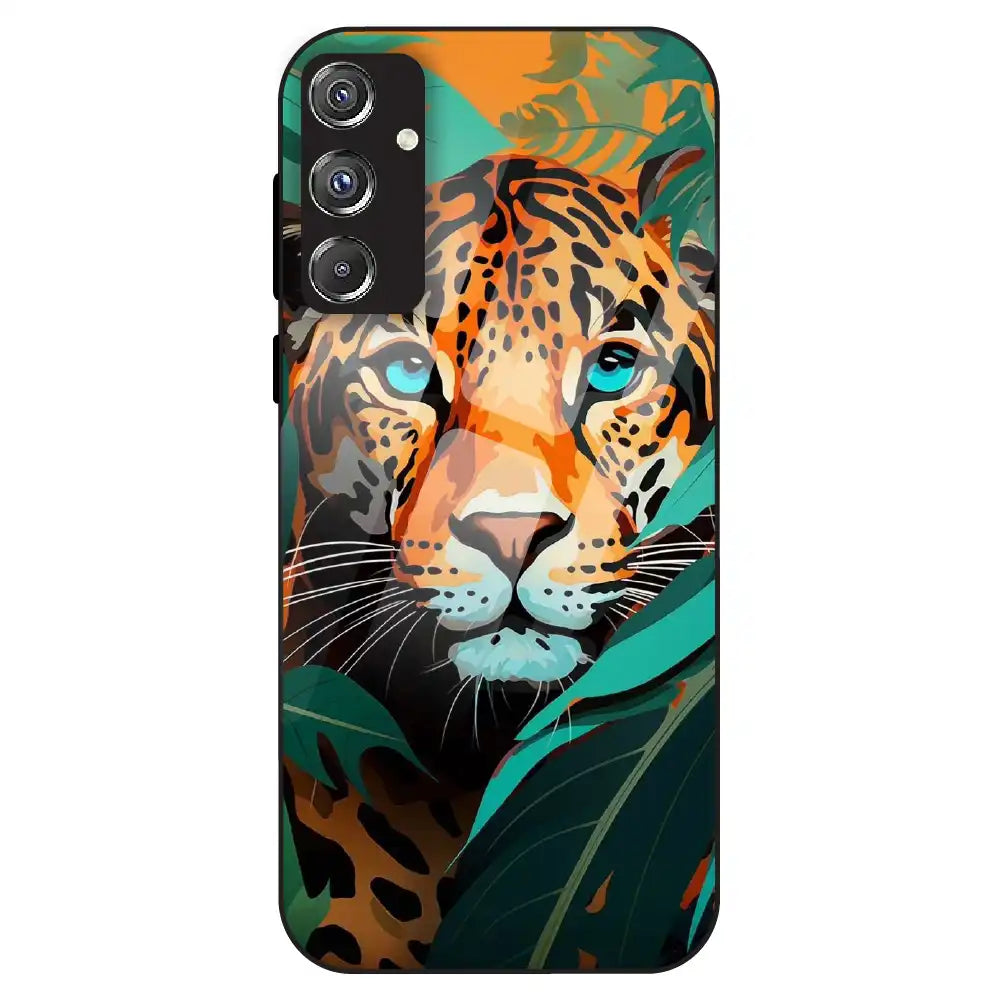 Leopard Jungle Art - Glass Case For Samsung Galaxy F34