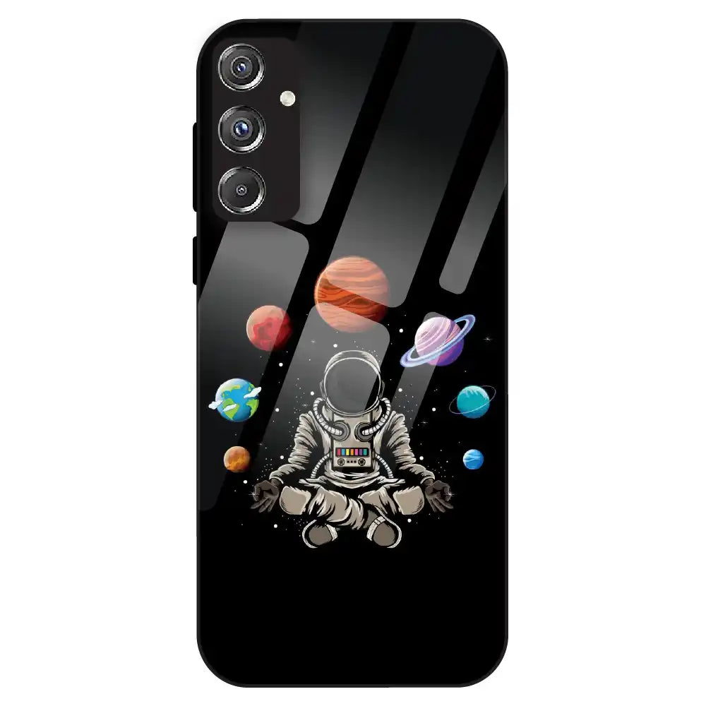 Astronaut Space Vibe - Glass Case For Samsung Galaxy F34