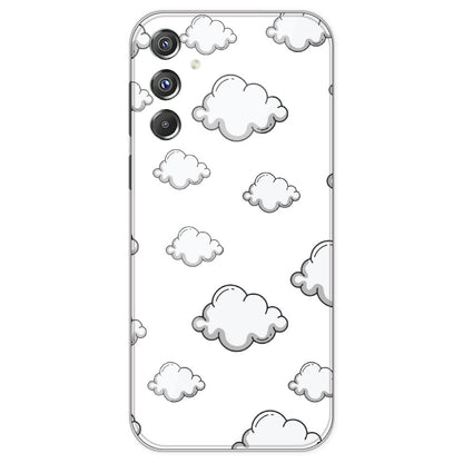 Clouds - Clear Printed Silicone Case For Samsung Galaxy F34