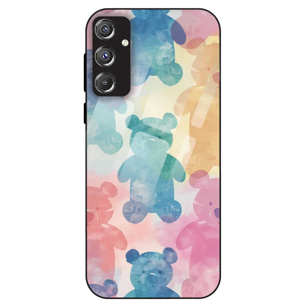 Pastel Teddy Dream - Glass Case For Samsung Galaxy F34