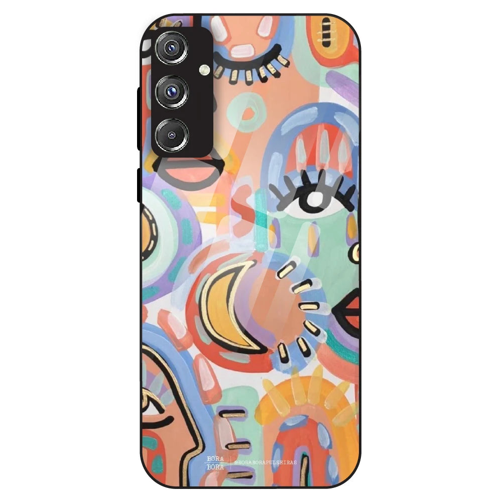 Abstract Pop Art - Glass Case For Samsung Galaxy F34
