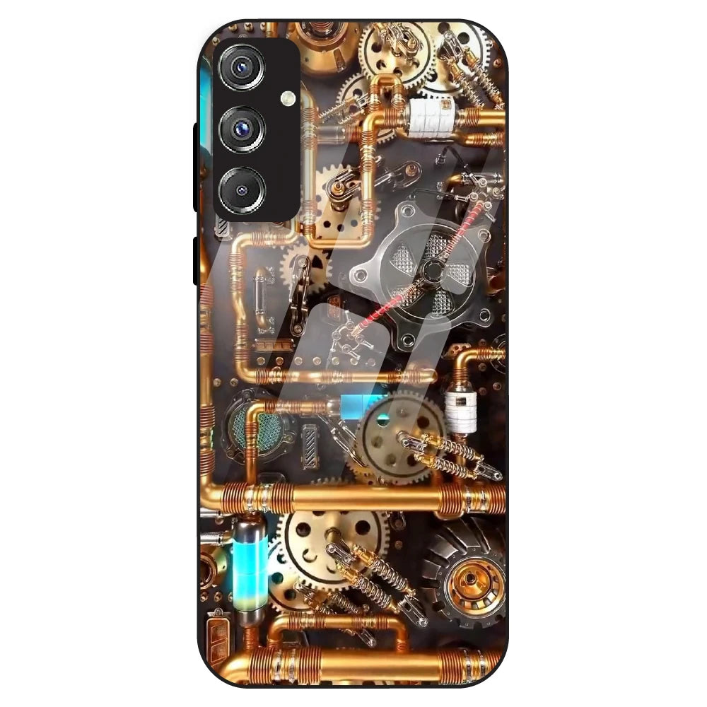 Steampunk Gear - Glass Case For Samsung Galaxy F34