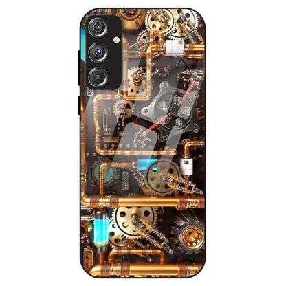 Steampunk Gear - Glass Case For Samsung Galaxy F34