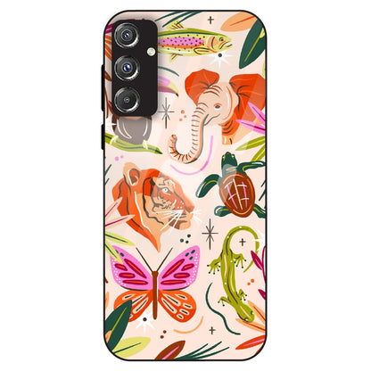 Wild Jungle Creatures - Glass Case For Samsung Galaxy F34
