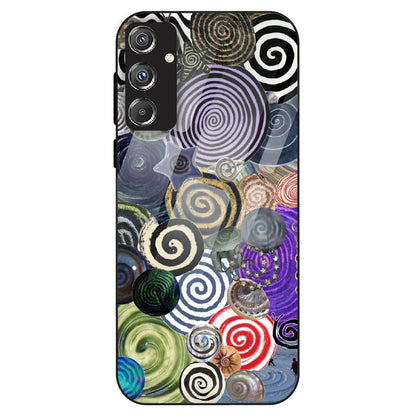 Abstract Spiral Vibe - Glass Case For Samsung Galaxy F34