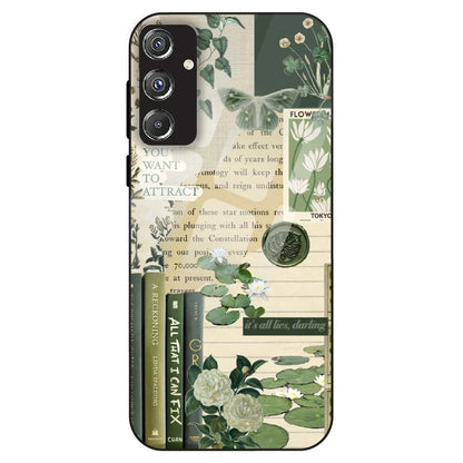 Botanical Vintage Collage - Glass Case For Samsung Galaxy F34