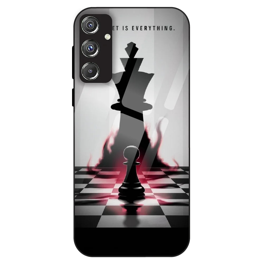 Chess Power Shadow - Glass Case For Samsung Galaxy F34