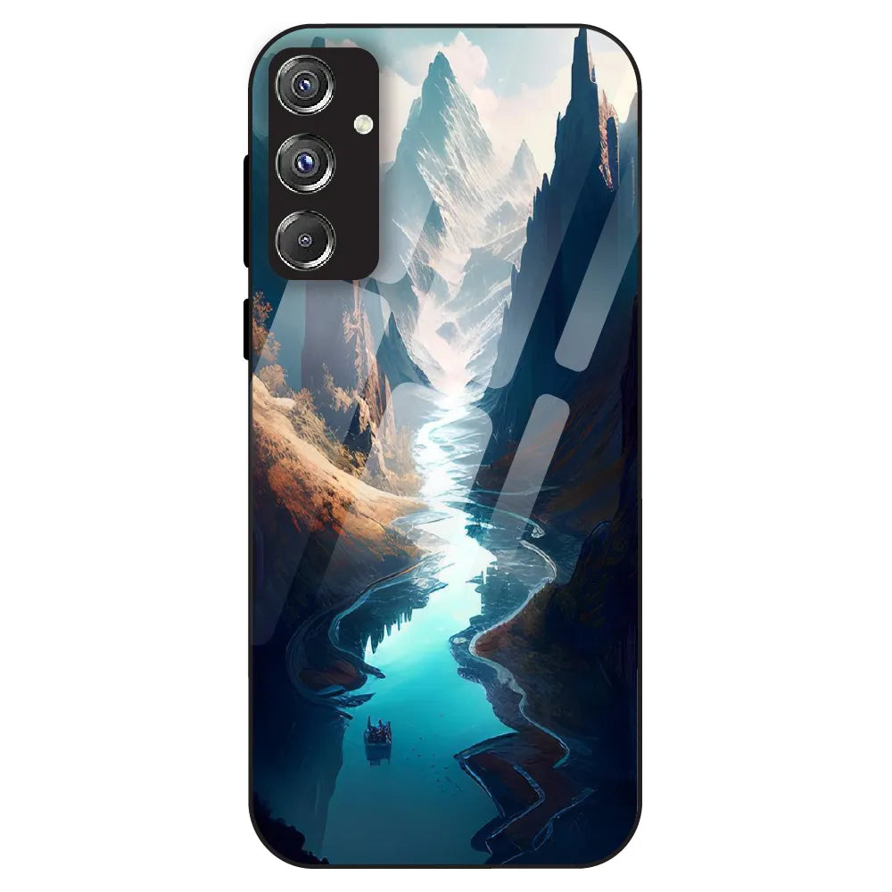 Mystic Valley River - Glass Case For Samsung Galaxy F34