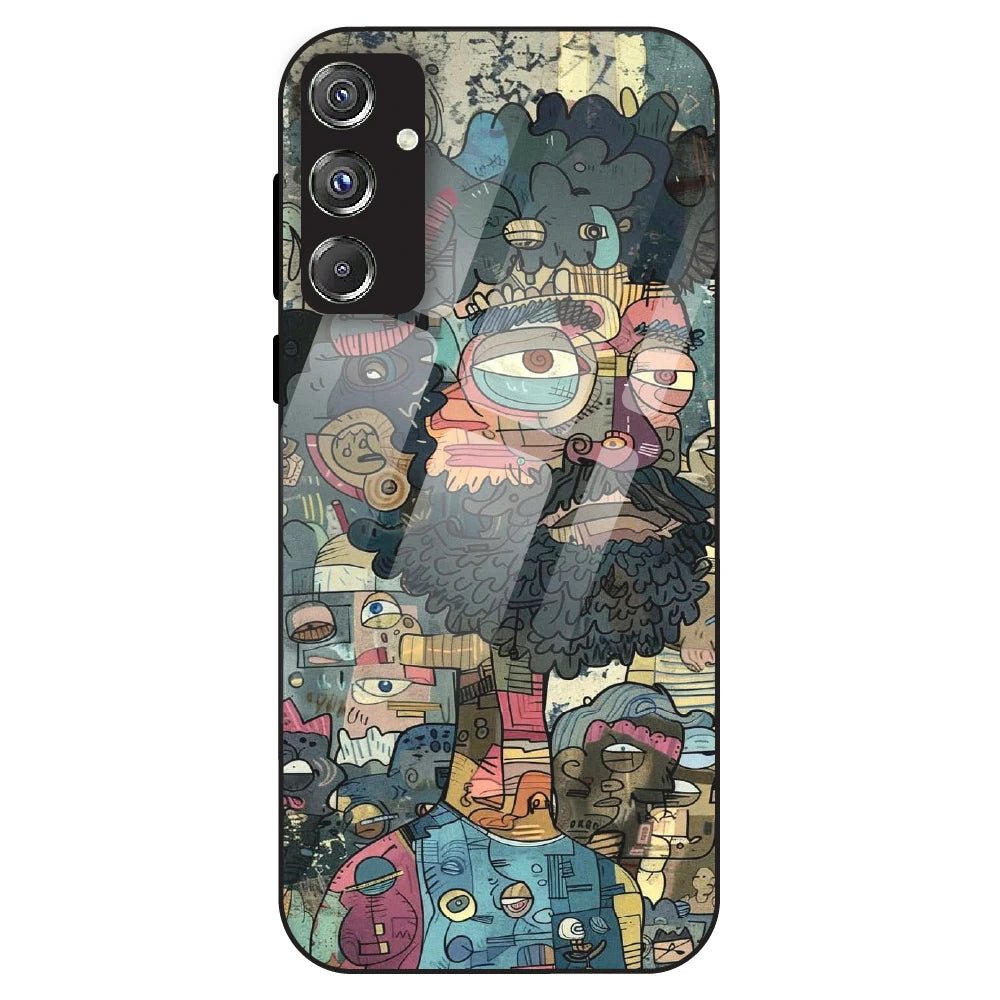 Urban Doodle Art - Glass Case For Samsung Galaxy F34