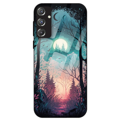 Moonlit Forest - Glass Case For Samsung Galaxy F34