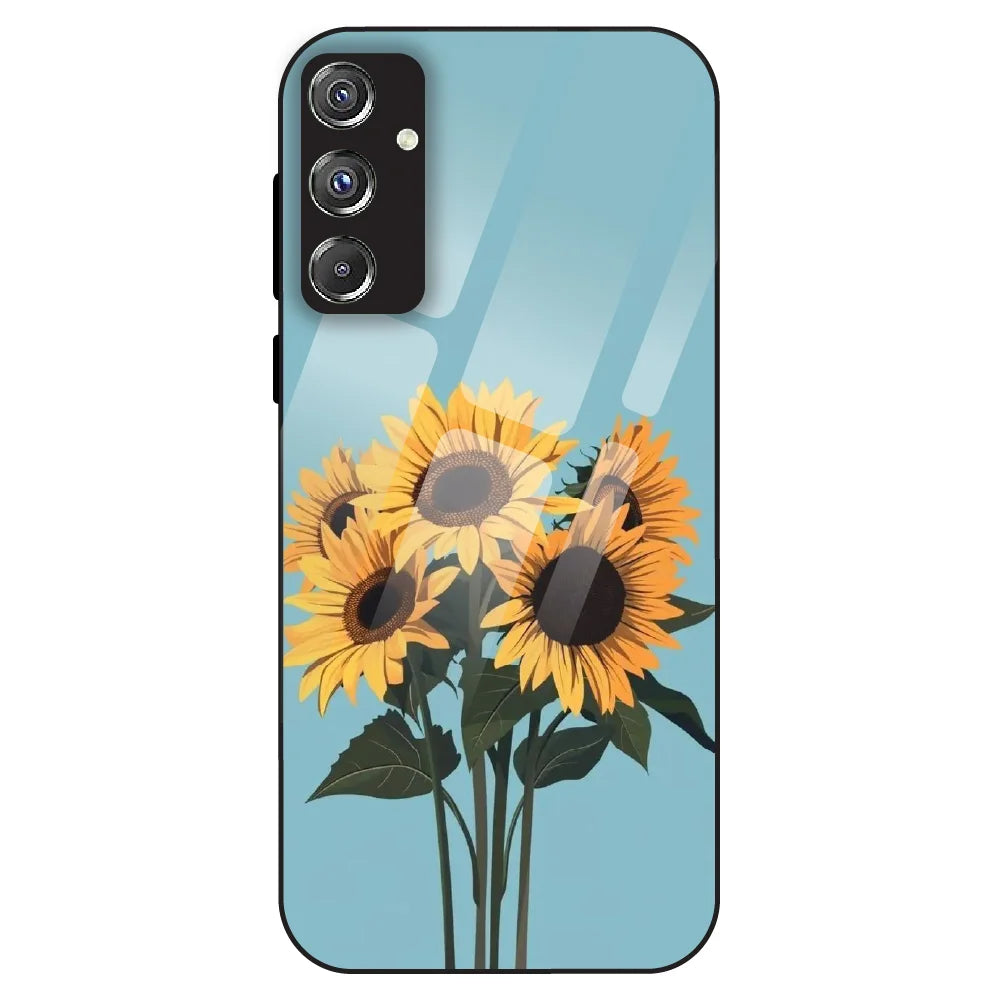 Sunflower Serenity - Glass Case For Samsung Galaxy F34