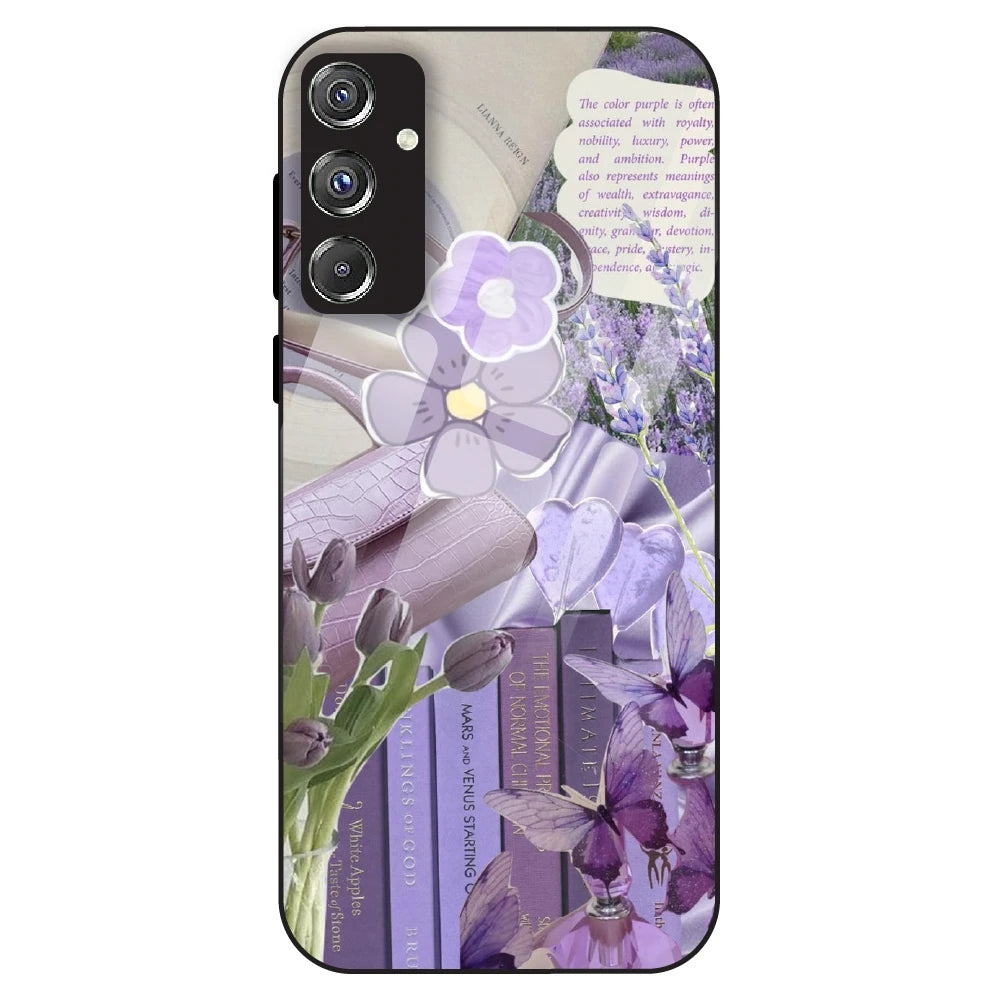 Purple Aesthetic - Glass Case For Samsung Galaxy F34