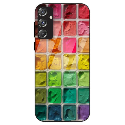 Color Palette Grid Aesthetic - Glass Case For Samsung Galaxy F34