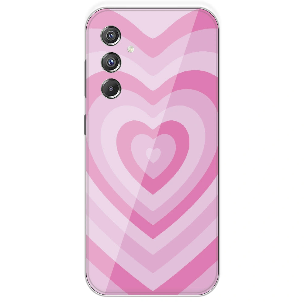 Pink Hearts - Printed Silicone Case For Samsung Galaxy F34