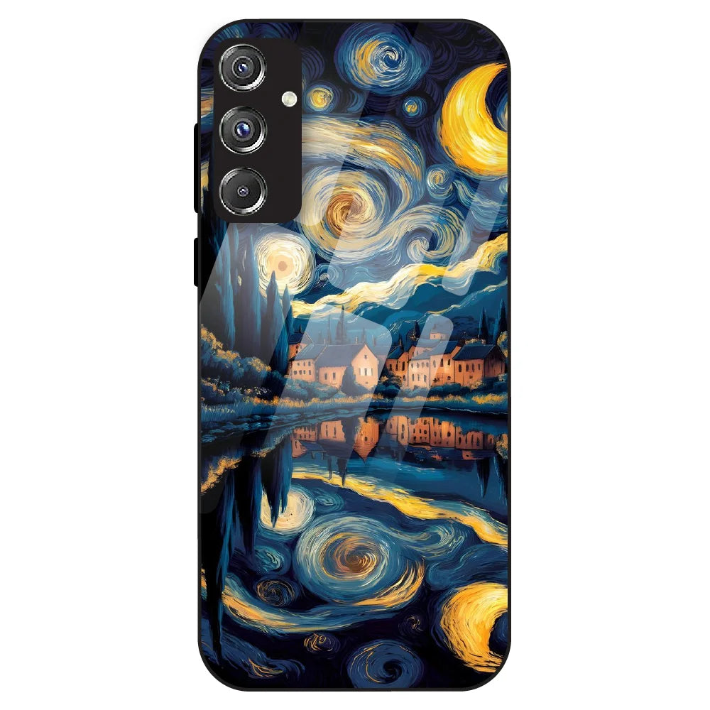 Starry Night Dreamscape - Glass Case For Samsung Galaxy F34