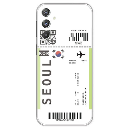 Seoul Ticket - Clear Printed Silicone Case For Samsung Galaxy F34