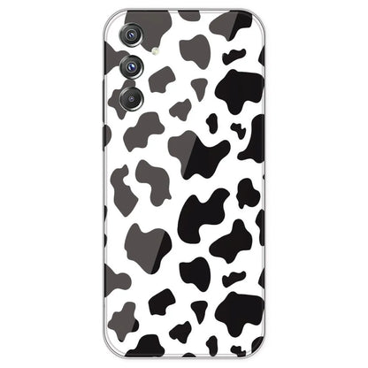 Cow Print - Clear Printed Silicone Case For Samsung Galaxy F34