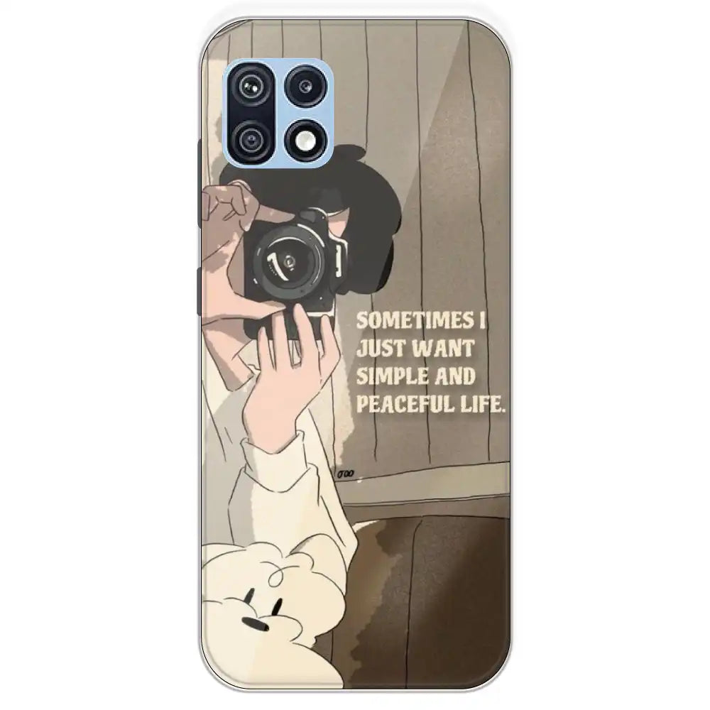 Photographer - Printed Silicone Case For Samsung Galaxy F42