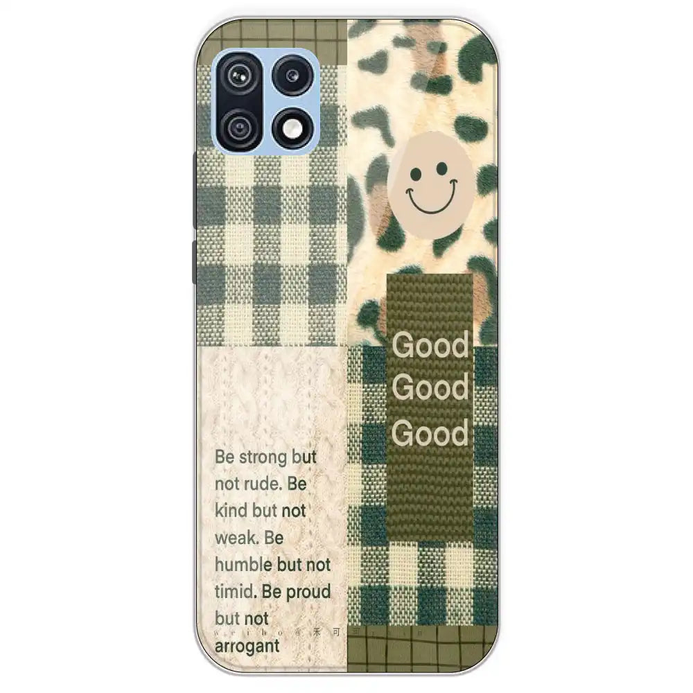 Patchwork Positivity - Printed Silicone Case For Samsung Galaxy F42
