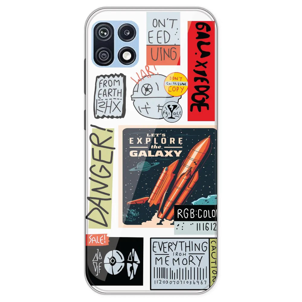 Galaxy - Clear Printed Silicone Case For Samsung Galaxy F42