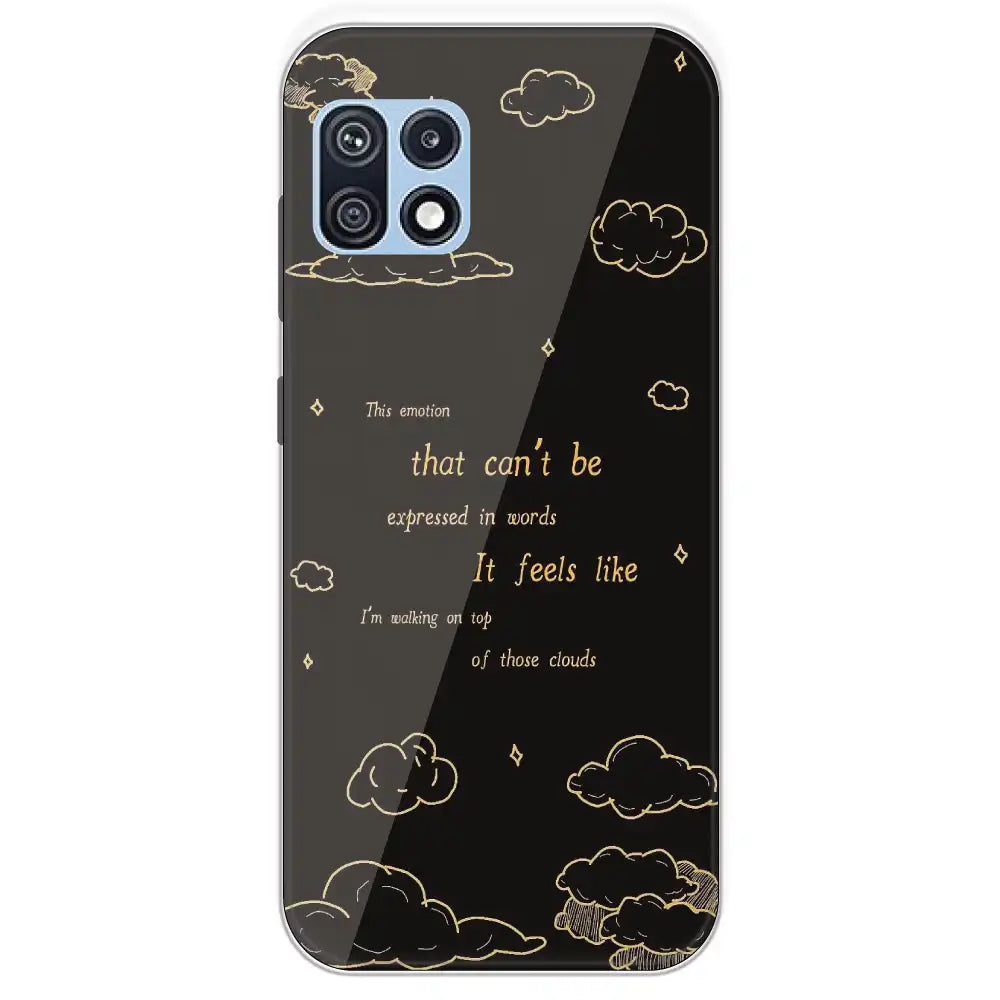 On Top Of Those Clouds - Printed Silicone Case For Samsung Galaxy F42