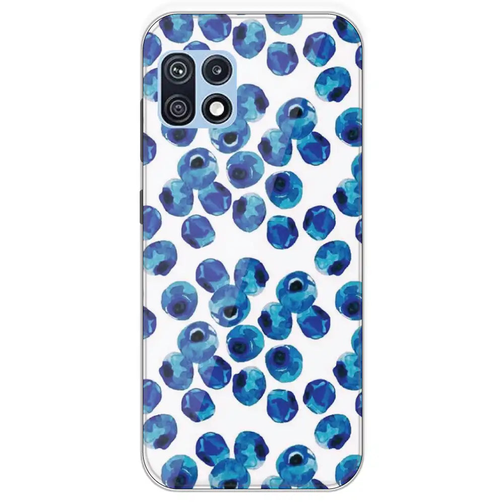 Blueberries - Printed Silicone Case For Samsung Galaxy F42