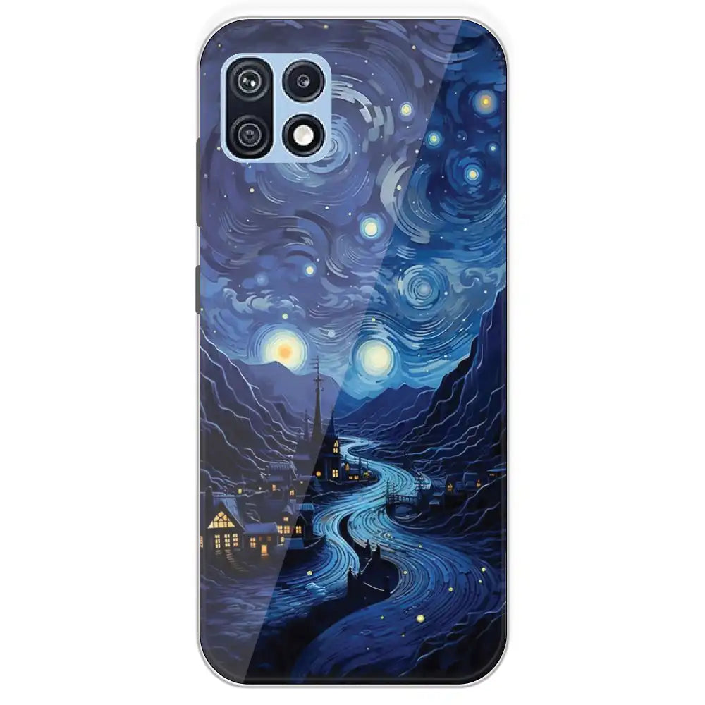 The Starry Night - Printed Silicone Case For Samsung Galaxy F42