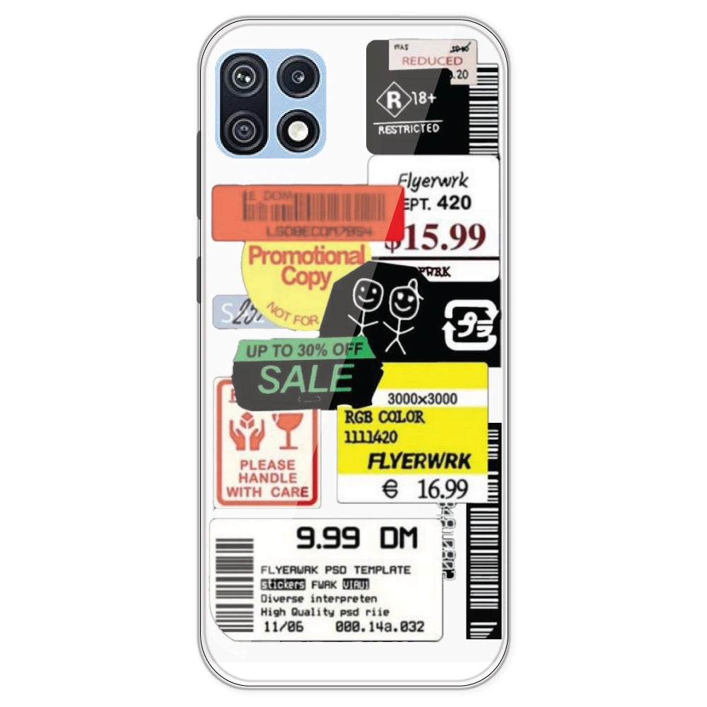 Sales - Clear Printed Silicone Case For Samsung Galaxy F42