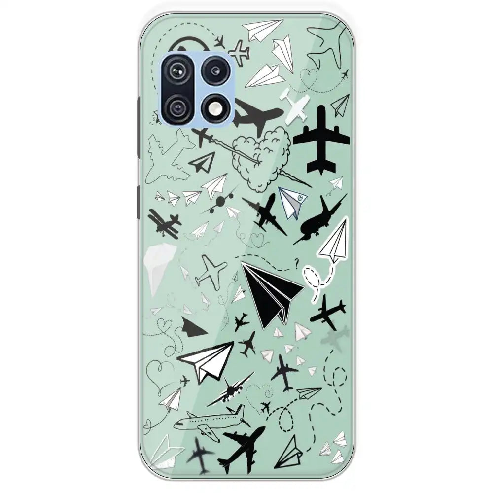 Planes - Printed Silicone Case For Samsung Galaxy F42