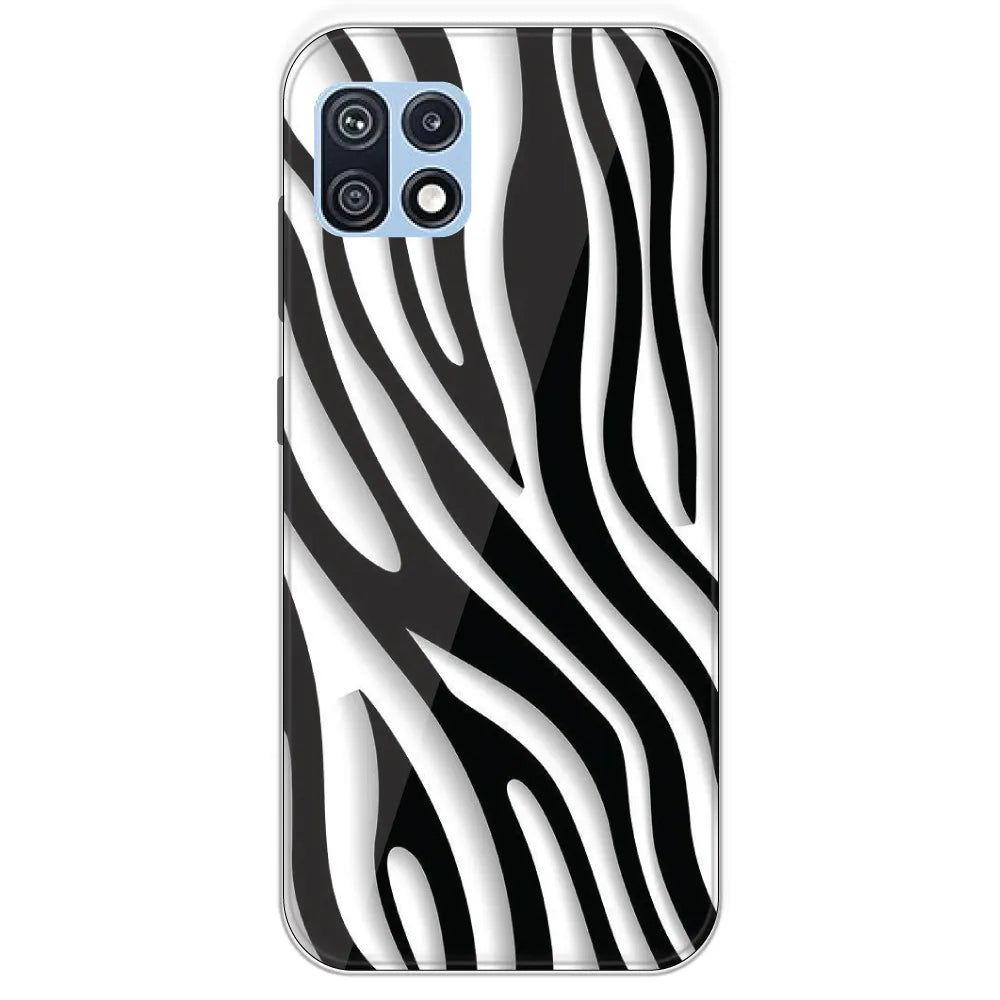 Zebra Print - Printed Silicone Case For Samsung Galaxy F42