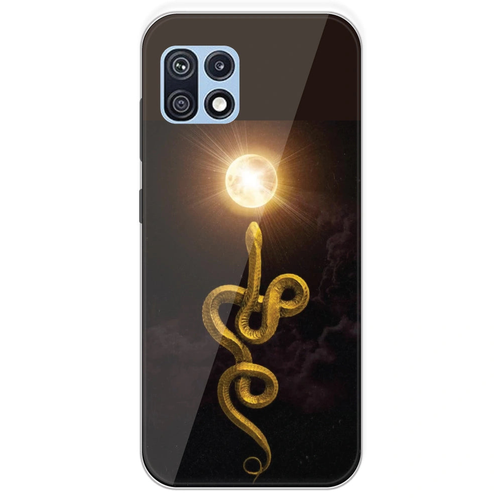 Golden Serpent - Printed Silicone Case For Samsung Galaxy F42