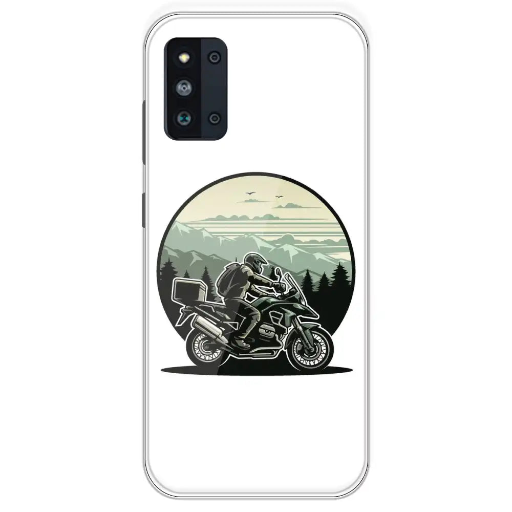 Biker - Printed Silicone Case For Samsung Galaxy F52