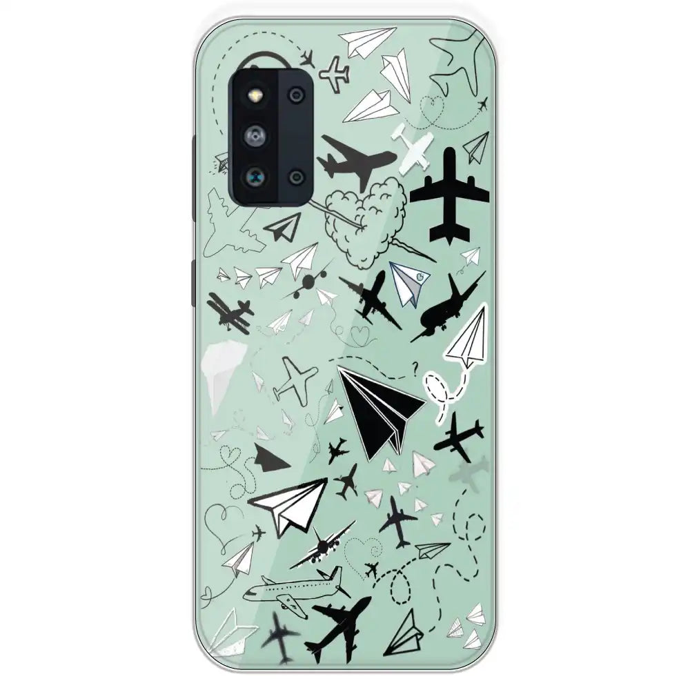 Planes - Printed Silicone Case For Samsung Galaxy F52