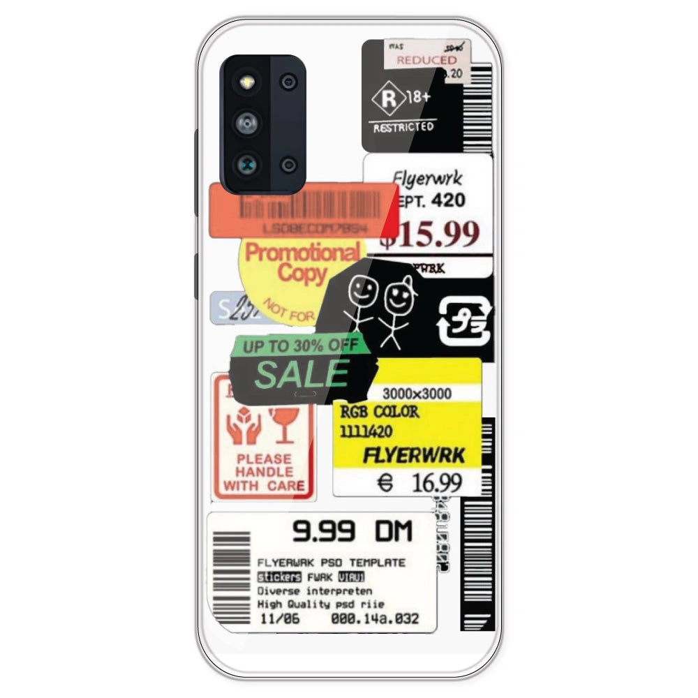 Sales - Clear Printed Silicone Case For Samsung Galaxy F52