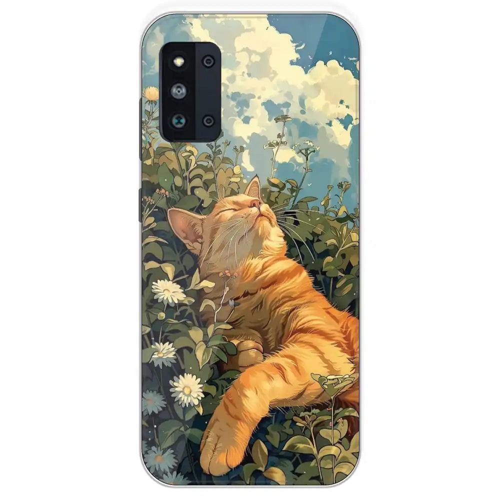 Garfield Sleeping - Printed Silicone Case For Samsung Galaxy F52