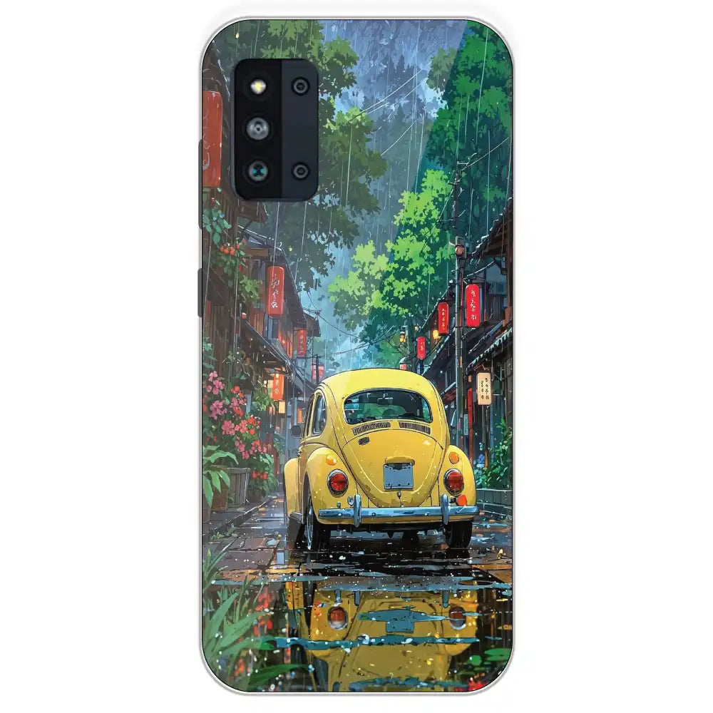 Yellow Bettle - Printed Silicone Case For Samsung Galaxy F52