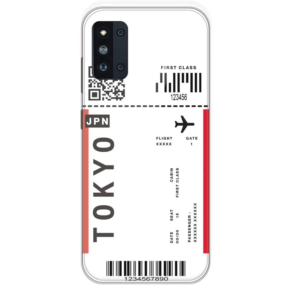 Tokyo Ticket - Clear Printed Silicone Case For Samsung Galaxy F52