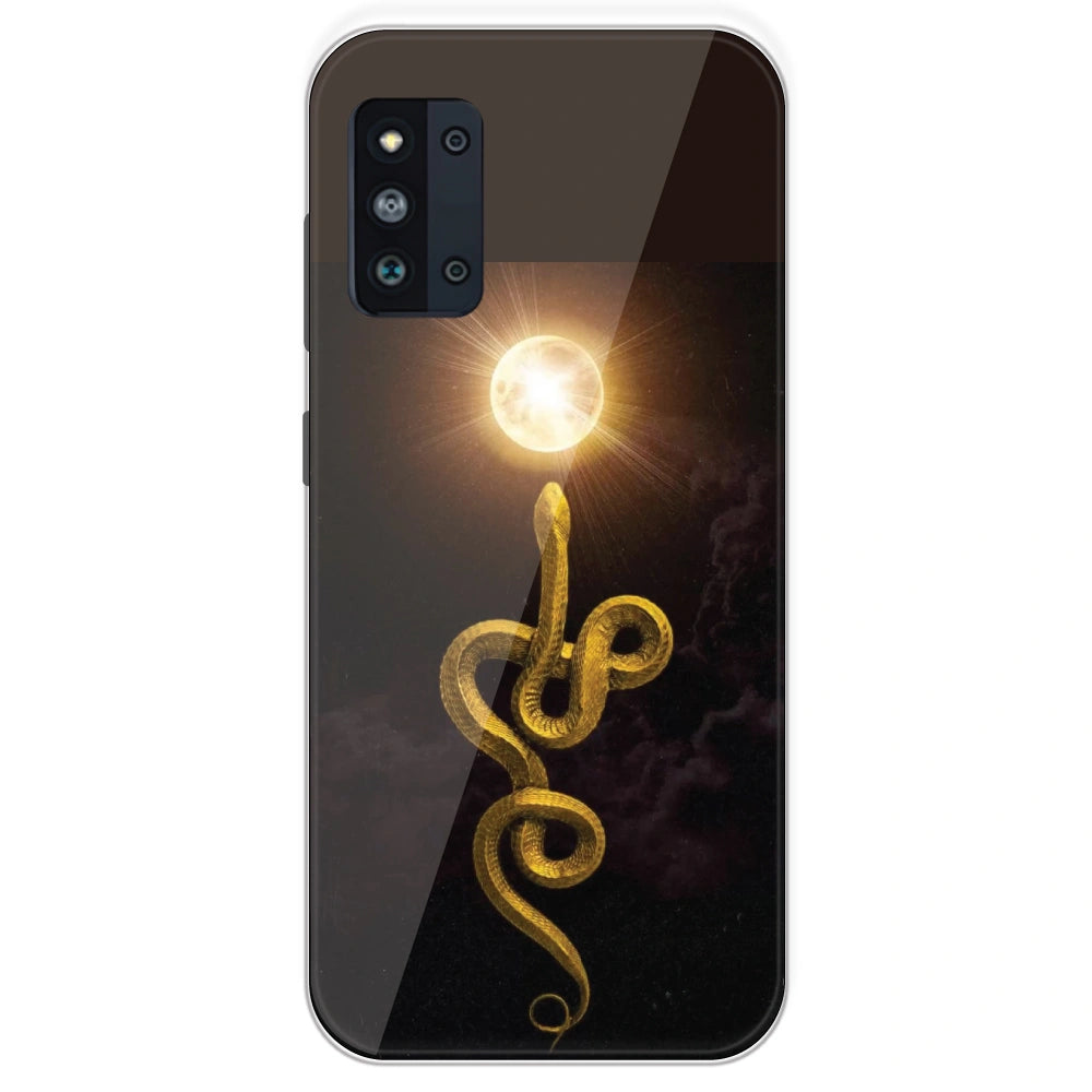 Golden Serpent - Printed Silicone Case For Samsung Galaxy F52