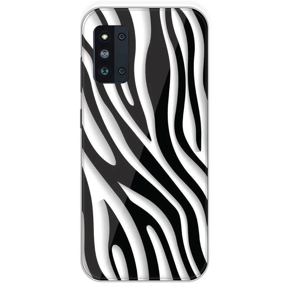 Zebra Print - Printed Silicone Case For Samsung Galaxy F52