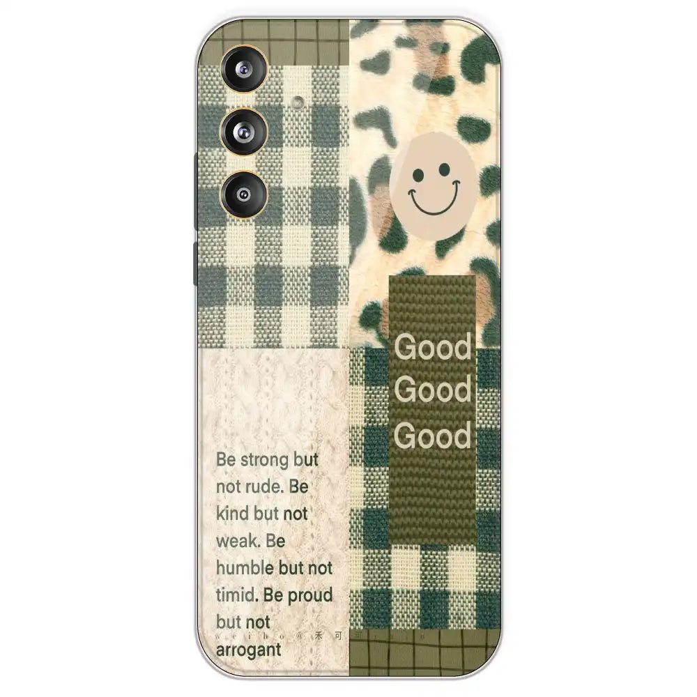 Patchwork Positivity - Printed Silicone Case For Samsung Galaxy F55
