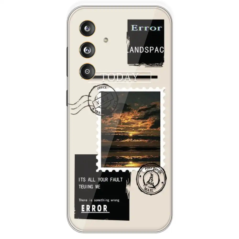 Post Card - Printed Silicone Case For Samsung Galaxy F55