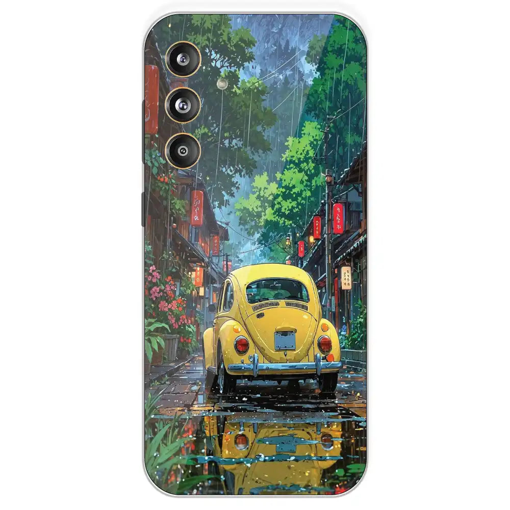 Yellow Bettle - Printed Silicone Case For Samsung Galaxy F55
