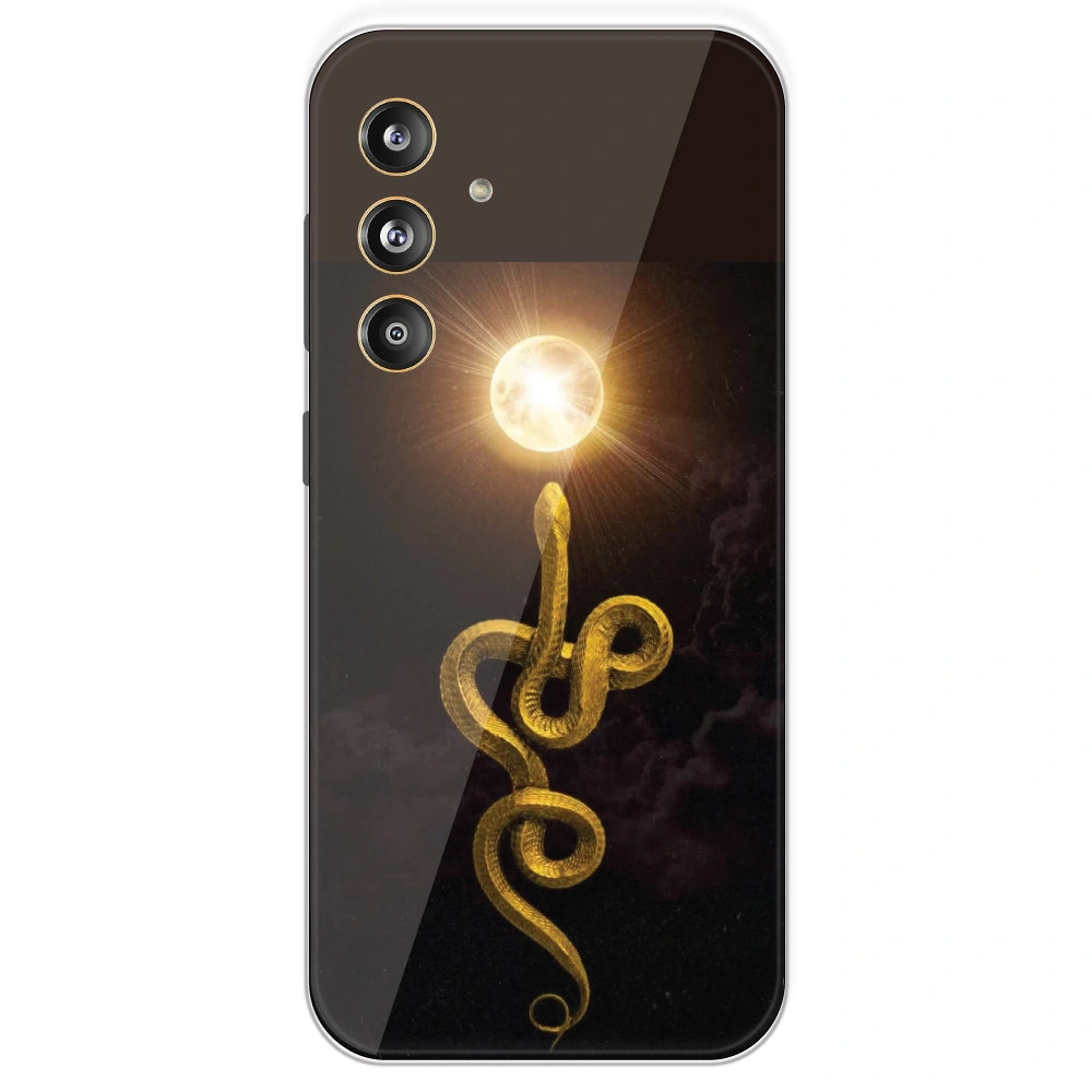 Golden Serpent - Printed Silicone Case For Samsung Galaxy F55