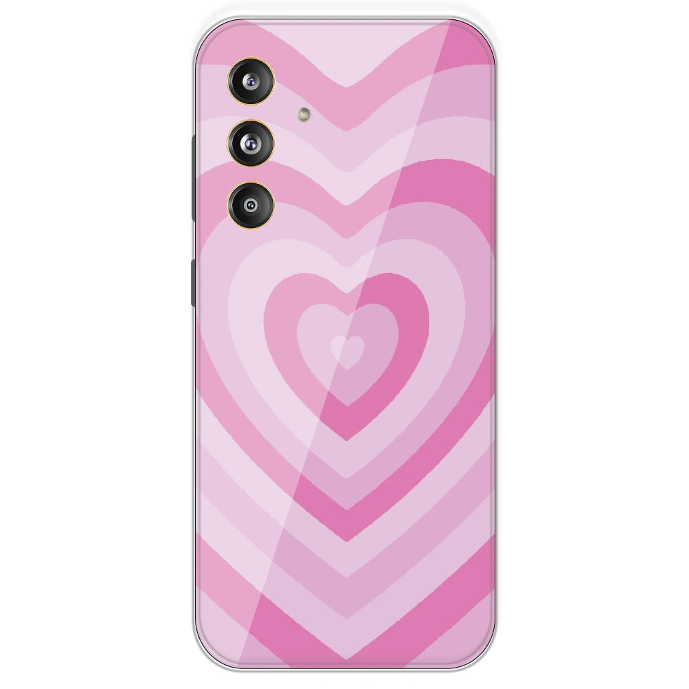 Pink Hearts - Printed Silicone Case For Samsung Galaxy F55